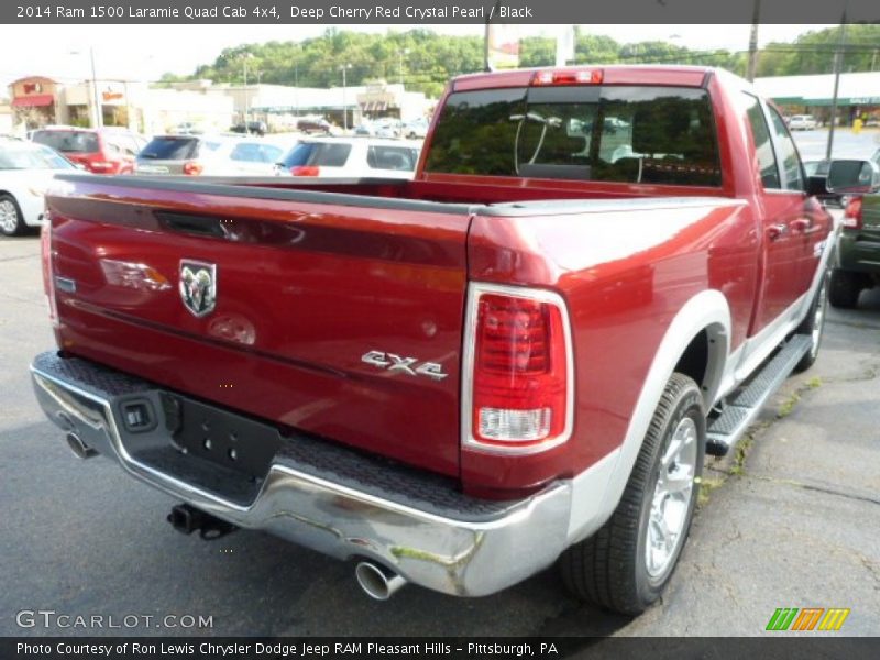 Deep Cherry Red Crystal Pearl / Black 2014 Ram 1500 Laramie Quad Cab 4x4