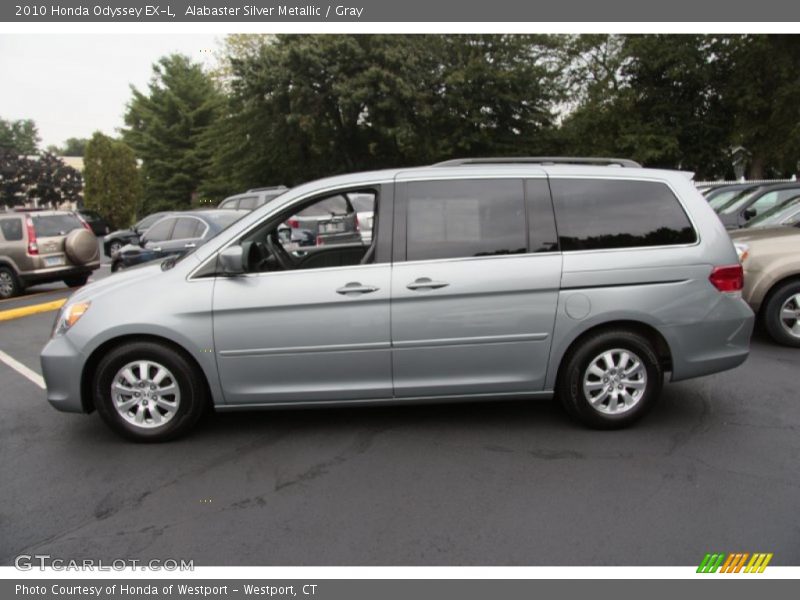Alabaster Silver Metallic / Gray 2010 Honda Odyssey EX-L