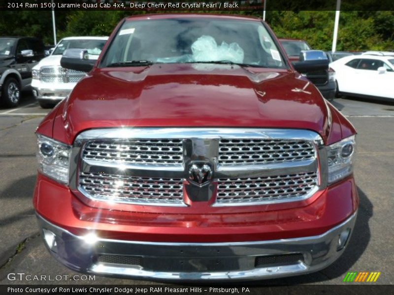  2014 1500 Laramie Quad Cab 4x4 Deep Cherry Red Crystal Pearl