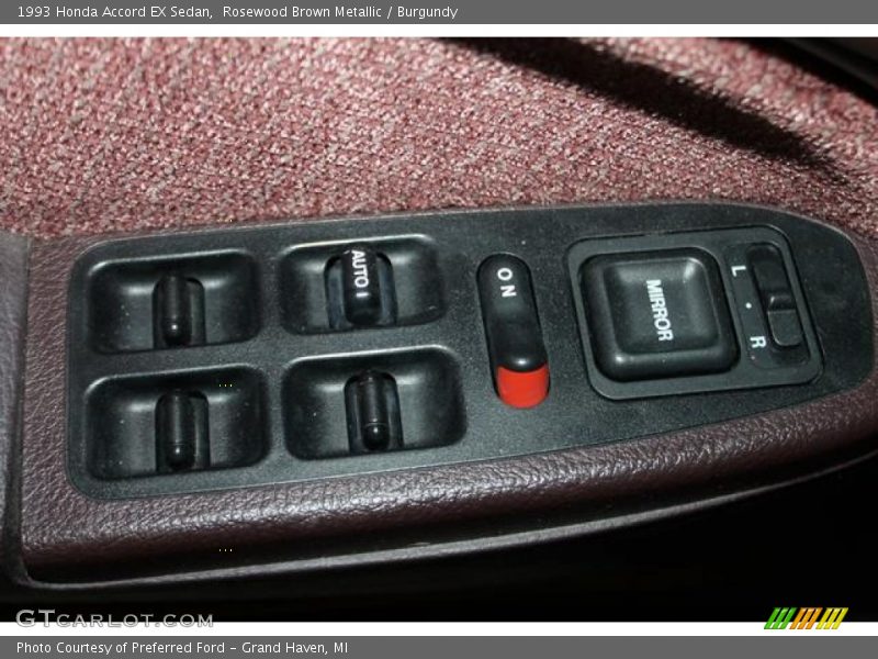 Controls of 1993 Accord EX Sedan