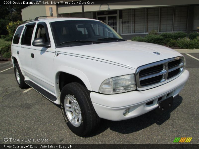 Bright White / Dark Slate Gray 2003 Dodge Durango SLT 4x4