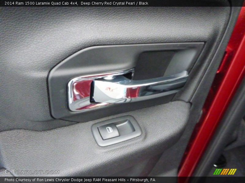 Deep Cherry Red Crystal Pearl / Black 2014 Ram 1500 Laramie Quad Cab 4x4