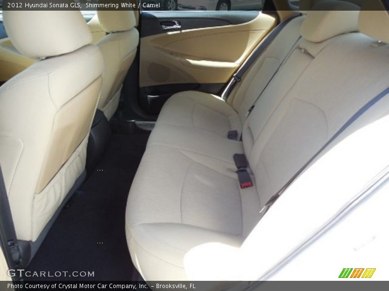 Shimmering White / Camel 2012 Hyundai Sonata GLS