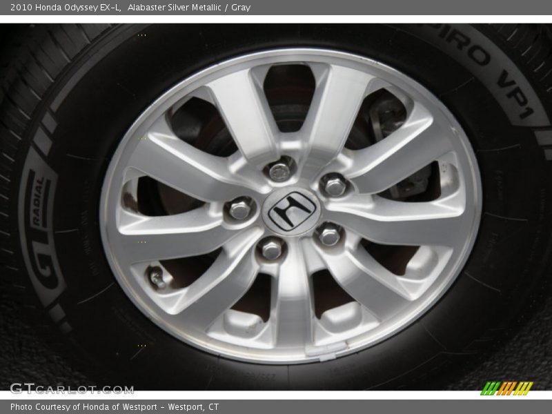 Alabaster Silver Metallic / Gray 2010 Honda Odyssey EX-L