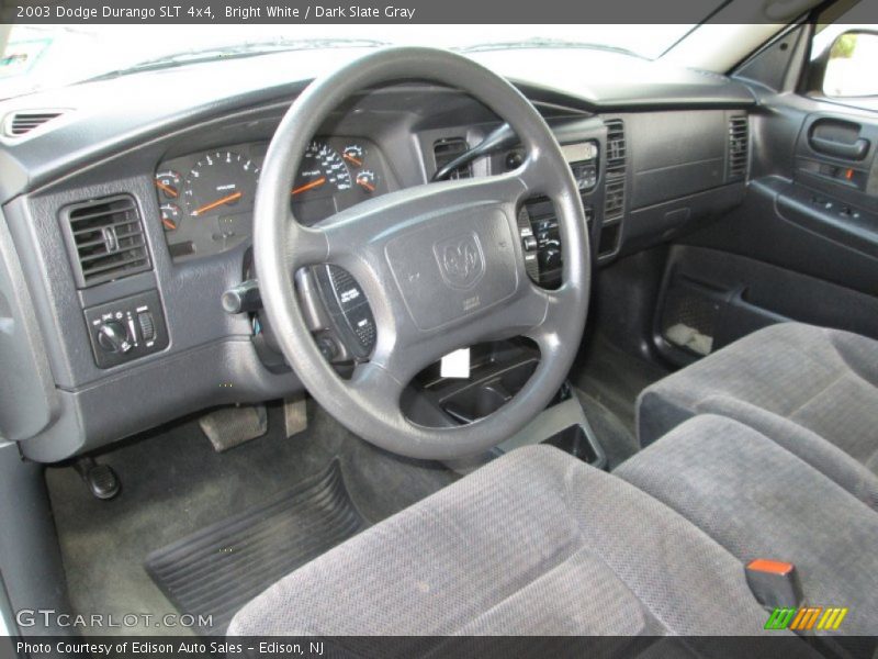 Bright White / Dark Slate Gray 2003 Dodge Durango SLT 4x4