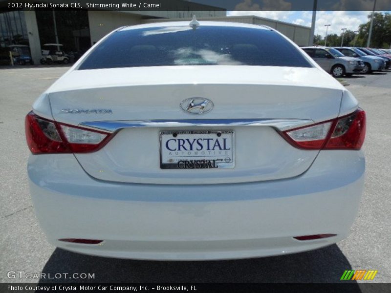 Shimmering White / Camel 2012 Hyundai Sonata GLS