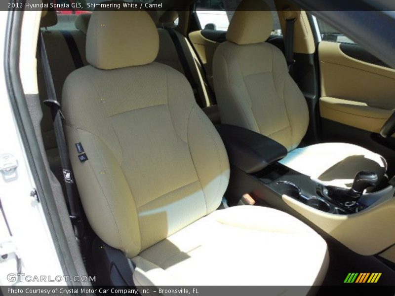 Shimmering White / Camel 2012 Hyundai Sonata GLS