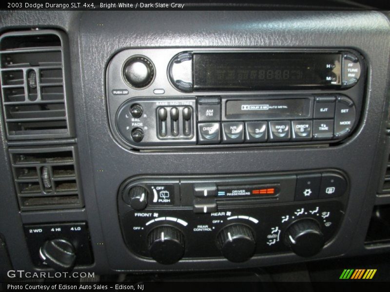 Bright White / Dark Slate Gray 2003 Dodge Durango SLT 4x4