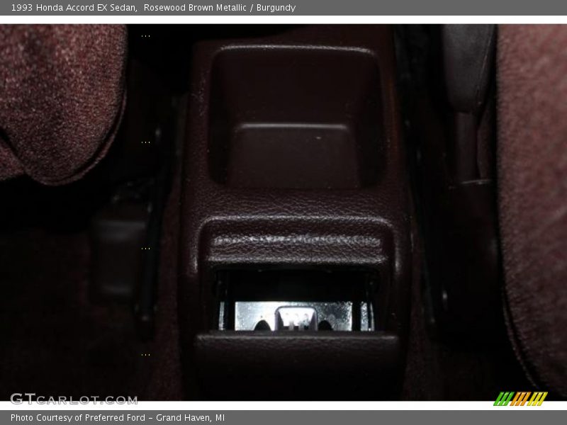 Rosewood Brown Metallic / Burgundy 1993 Honda Accord EX Sedan