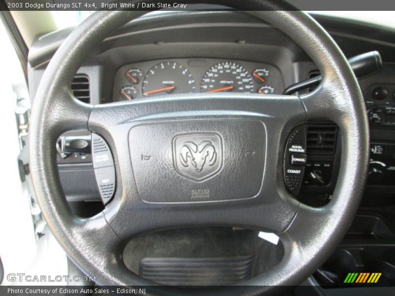 Bright White / Dark Slate Gray 2003 Dodge Durango SLT 4x4