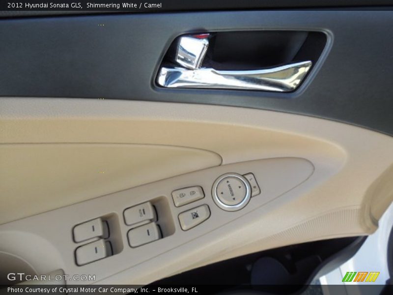 Shimmering White / Camel 2012 Hyundai Sonata GLS