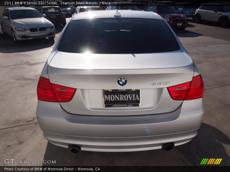 Titanium Silver Metallic / Black 2011 BMW 3 Series 335i Sedan