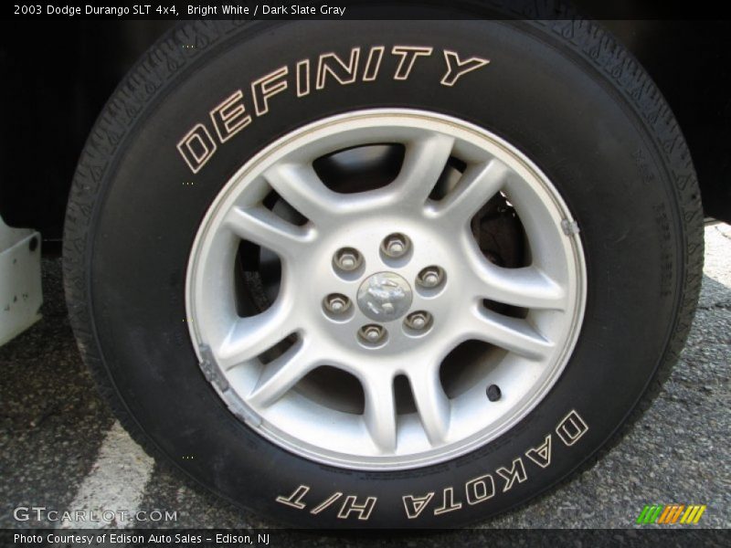 Bright White / Dark Slate Gray 2003 Dodge Durango SLT 4x4
