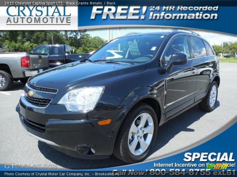 Black Granite Metallic / Black 2013 Chevrolet Captiva Sport LTZ