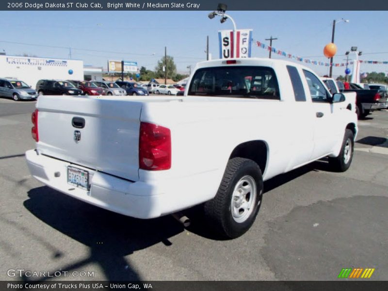 Bright White / Medium Slate Gray 2006 Dodge Dakota ST Club Cab