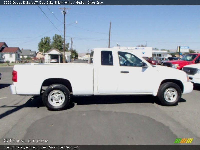 Bright White / Medium Slate Gray 2006 Dodge Dakota ST Club Cab