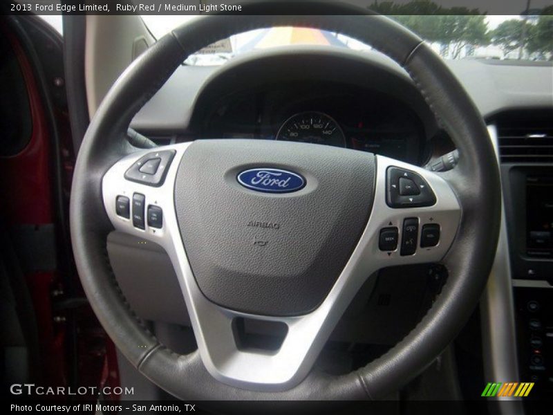 Ruby Red / Medium Light Stone 2013 Ford Edge Limited