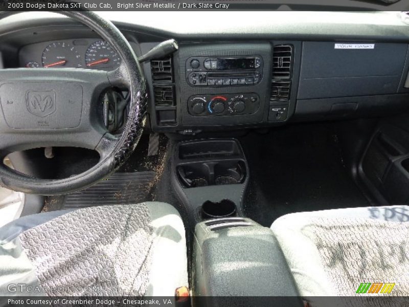 Bright Silver Metallic / Dark Slate Gray 2003 Dodge Dakota SXT Club Cab