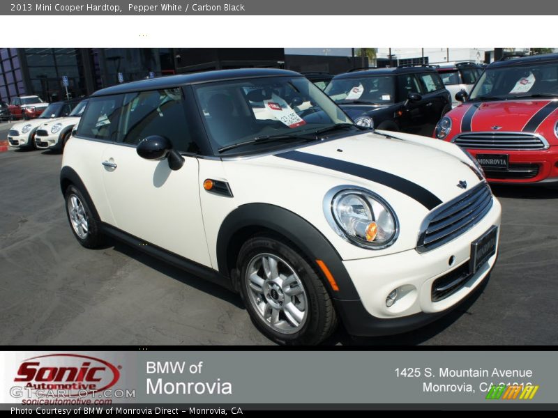 Pepper White / Carbon Black 2013 Mini Cooper Hardtop