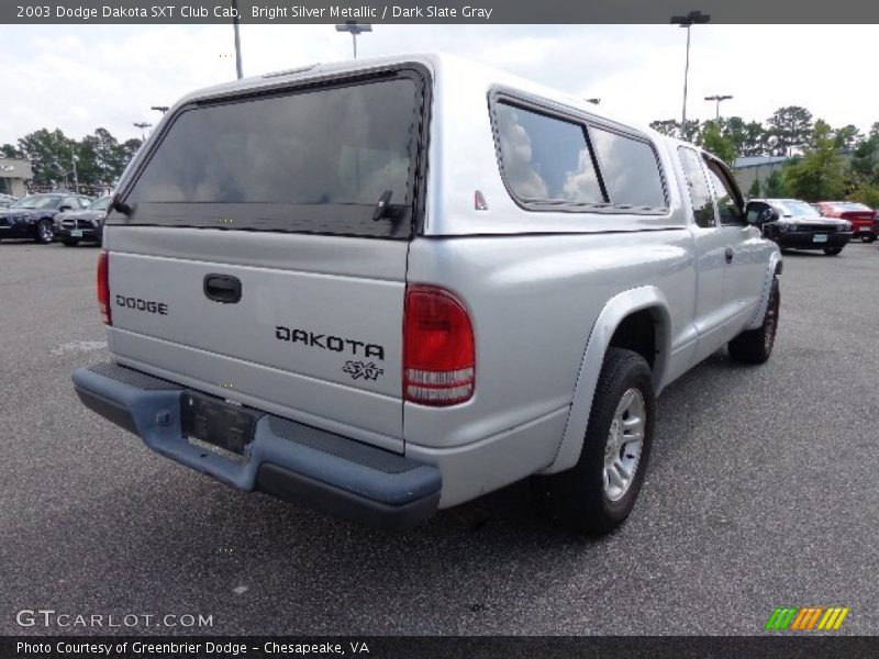 Bright Silver Metallic / Dark Slate Gray 2003 Dodge Dakota SXT Club Cab