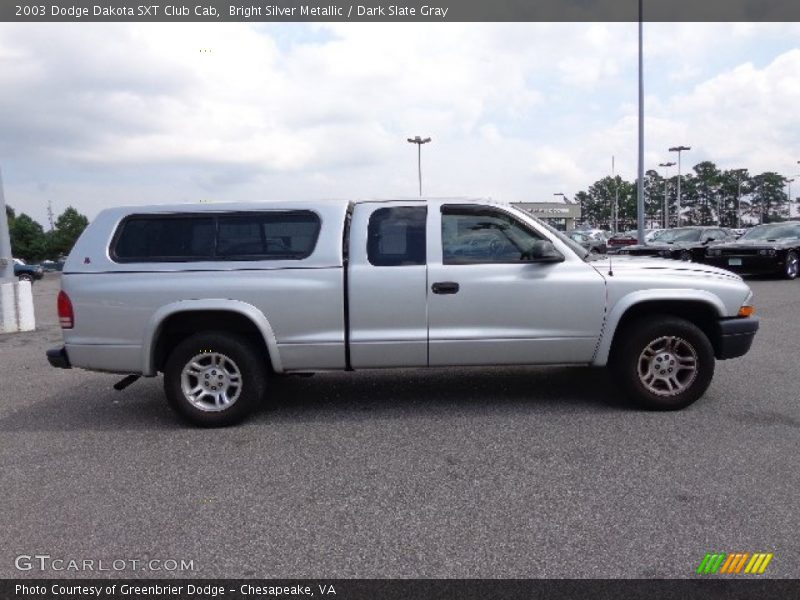 Bright Silver Metallic / Dark Slate Gray 2003 Dodge Dakota SXT Club Cab