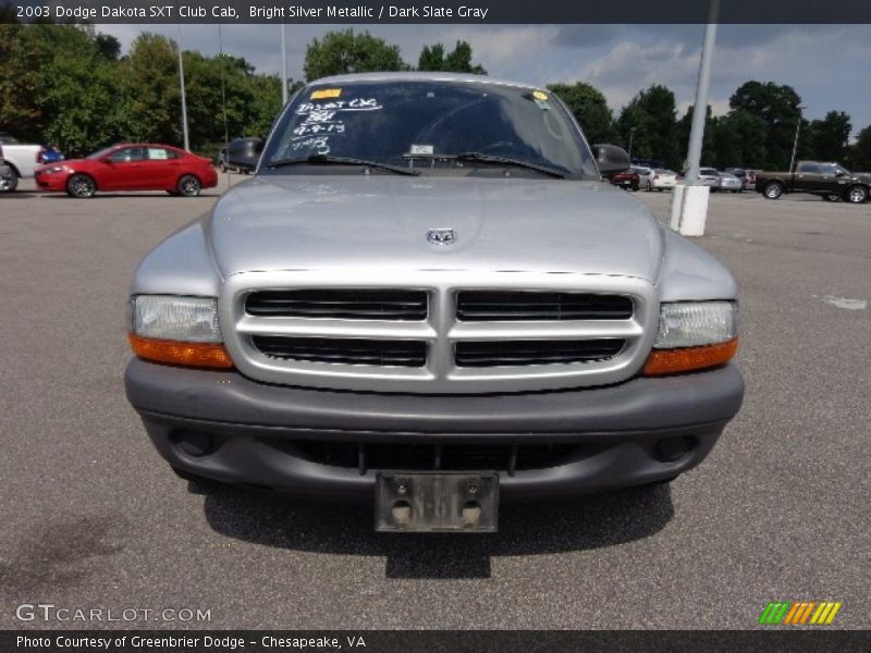 Bright Silver Metallic / Dark Slate Gray 2003 Dodge Dakota SXT Club Cab