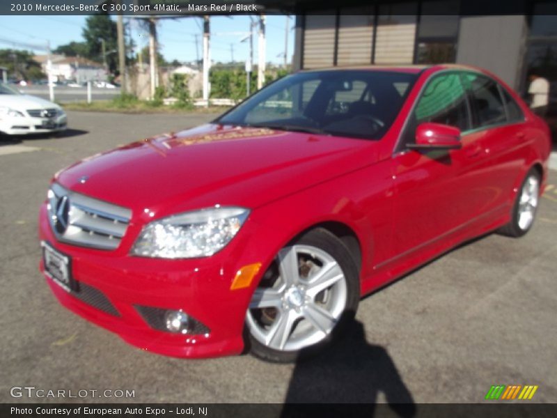 Mars Red / Black 2010 Mercedes-Benz C 300 Sport 4Matic