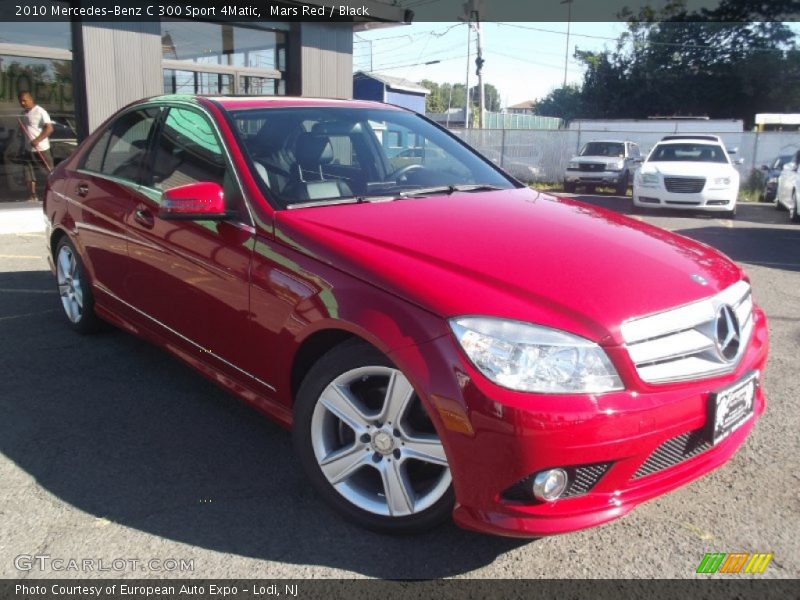 Mars Red / Black 2010 Mercedes-Benz C 300 Sport 4Matic