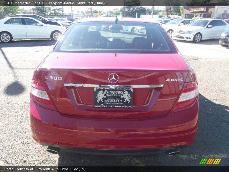 Mars Red / Black 2010 Mercedes-Benz C 300 Sport 4Matic