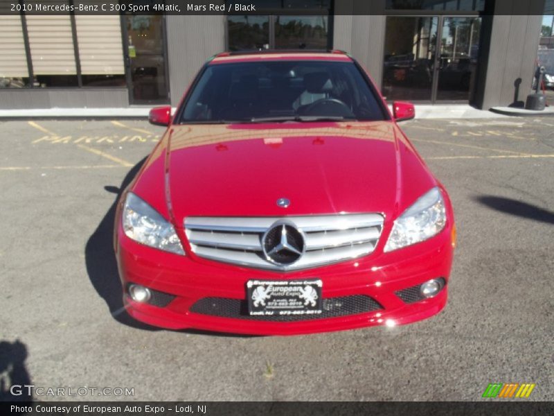 Mars Red / Black 2010 Mercedes-Benz C 300 Sport 4Matic