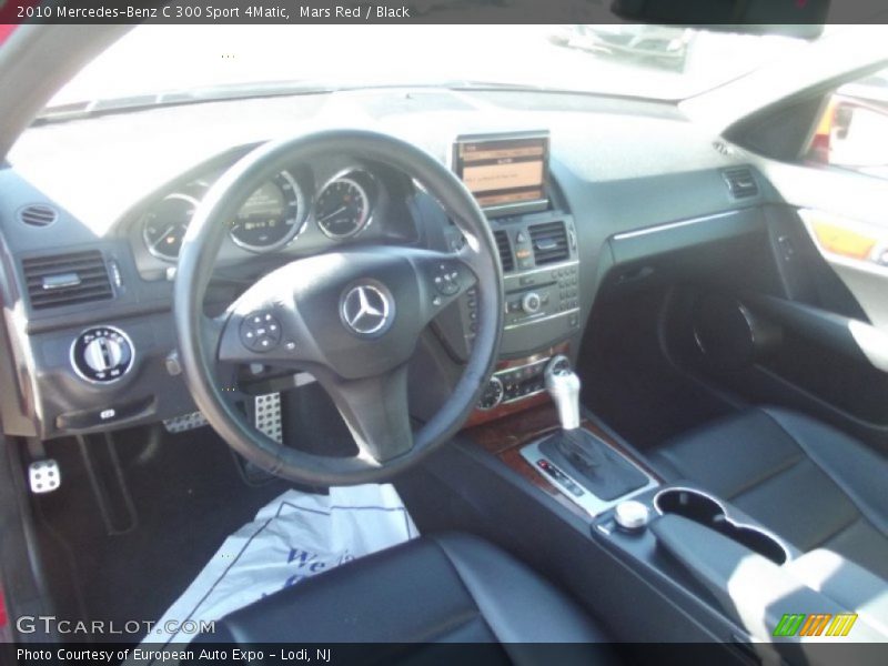 Mars Red / Black 2010 Mercedes-Benz C 300 Sport 4Matic
