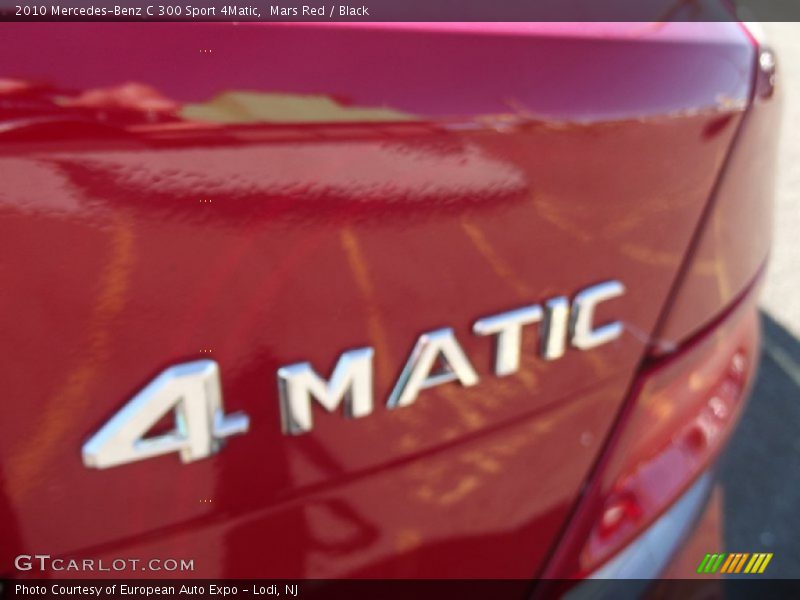 Mars Red / Black 2010 Mercedes-Benz C 300 Sport 4Matic