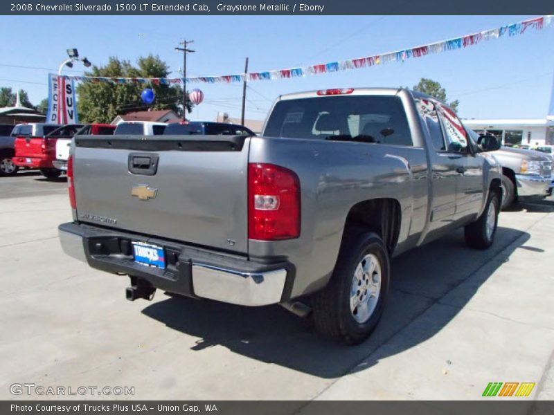 Graystone Metallic / Ebony 2008 Chevrolet Silverado 1500 LT Extended Cab