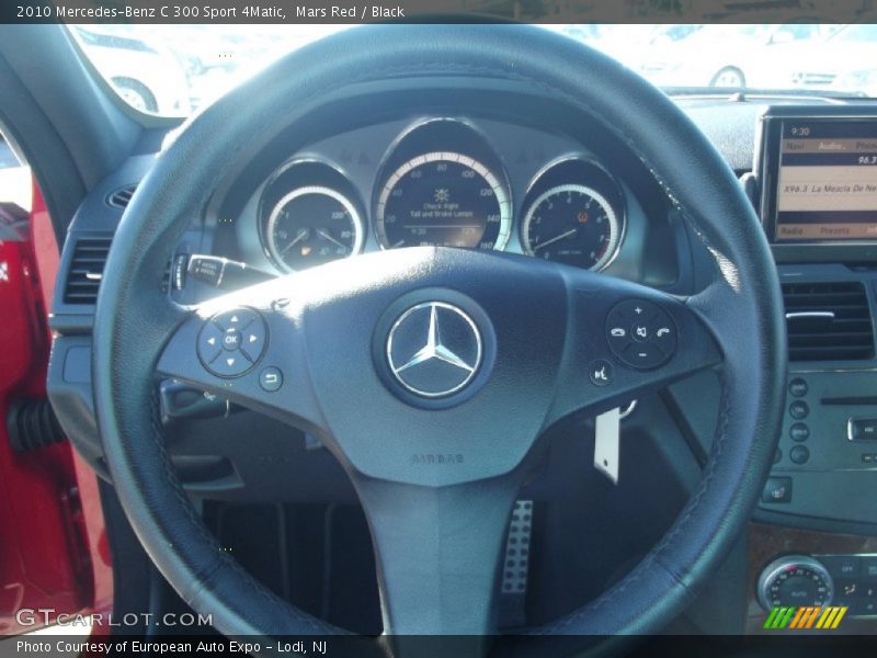 Mars Red / Black 2010 Mercedes-Benz C 300 Sport 4Matic