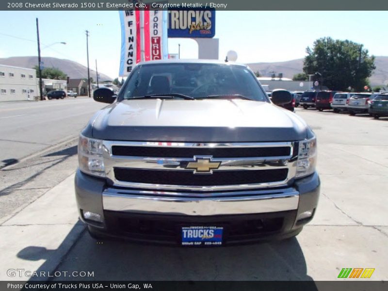 Graystone Metallic / Ebony 2008 Chevrolet Silverado 1500 LT Extended Cab
