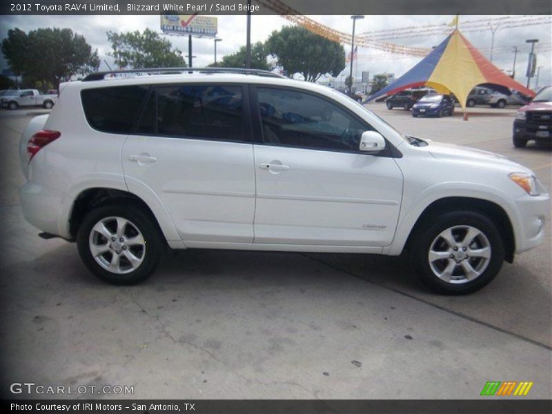Blizzard White Pearl / Sand Beige 2012 Toyota RAV4 Limited