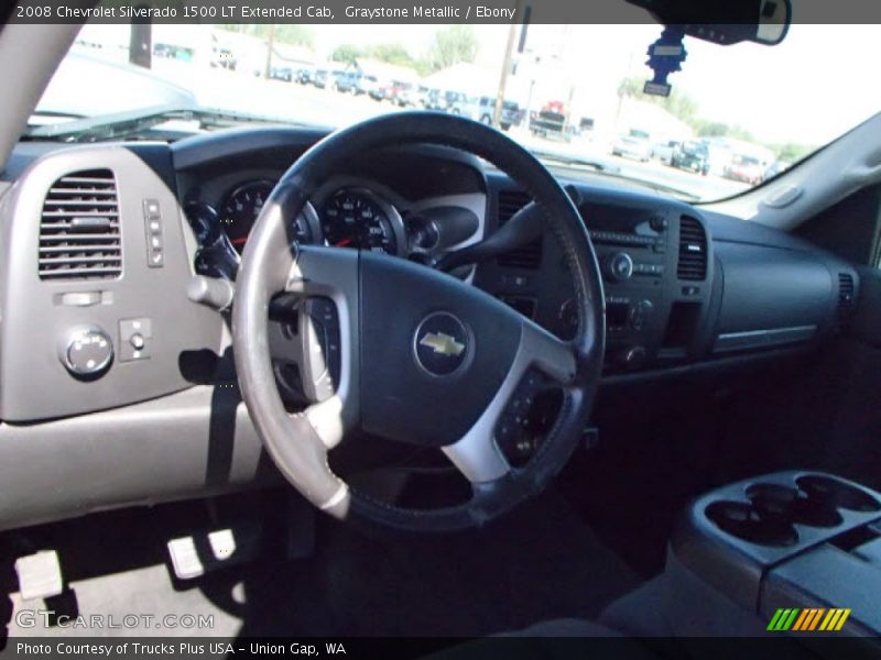 Graystone Metallic / Ebony 2008 Chevrolet Silverado 1500 LT Extended Cab