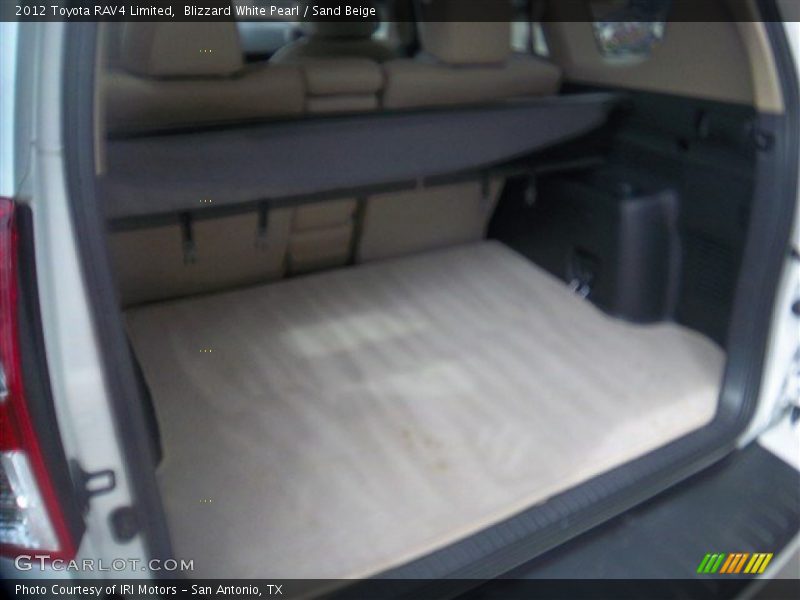 Blizzard White Pearl / Sand Beige 2012 Toyota RAV4 Limited