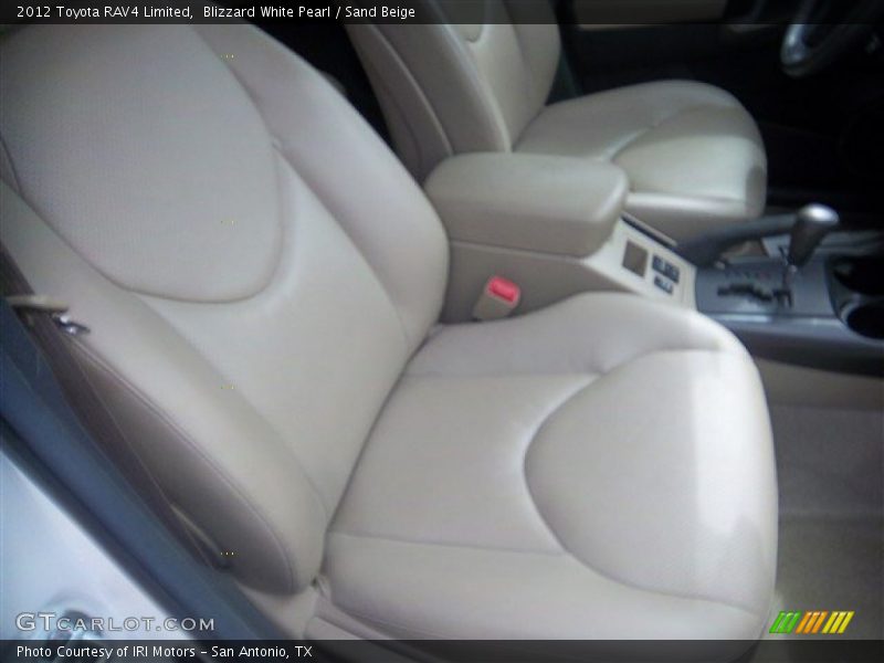 Blizzard White Pearl / Sand Beige 2012 Toyota RAV4 Limited