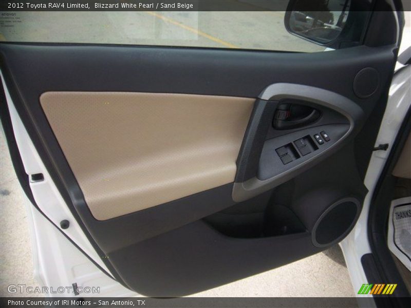 Blizzard White Pearl / Sand Beige 2012 Toyota RAV4 Limited