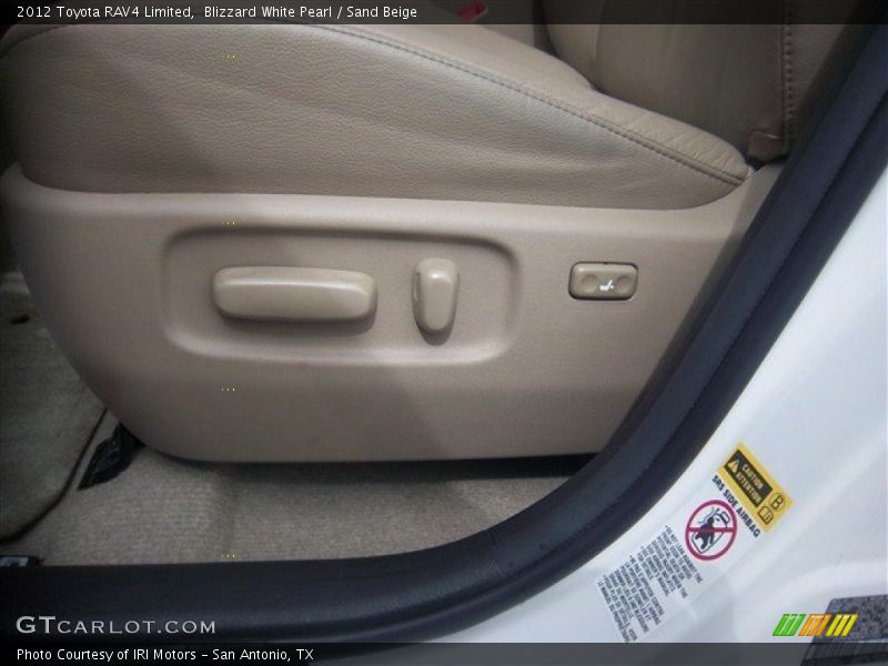 Blizzard White Pearl / Sand Beige 2012 Toyota RAV4 Limited