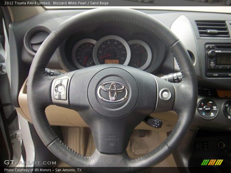 Blizzard White Pearl / Sand Beige 2012 Toyota RAV4 Limited
