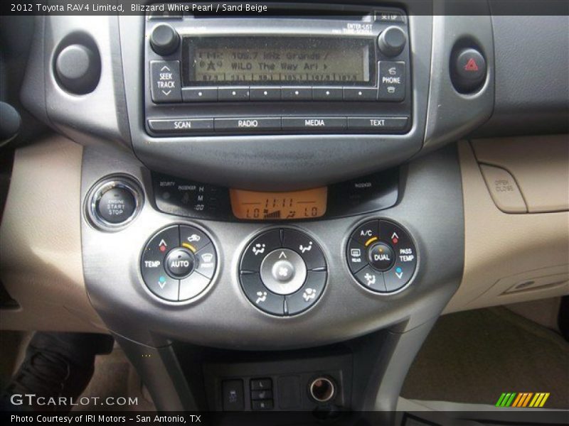 Blizzard White Pearl / Sand Beige 2012 Toyota RAV4 Limited