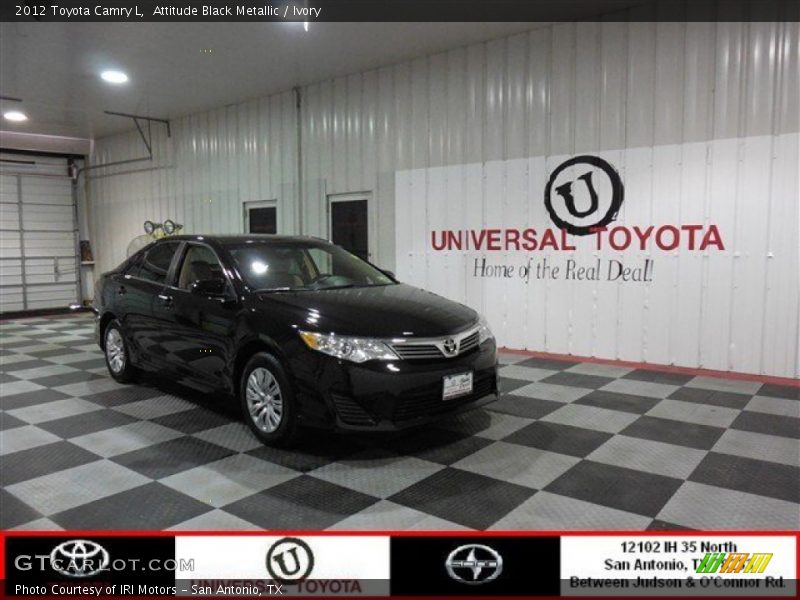 Attitude Black Metallic / Ivory 2012 Toyota Camry L