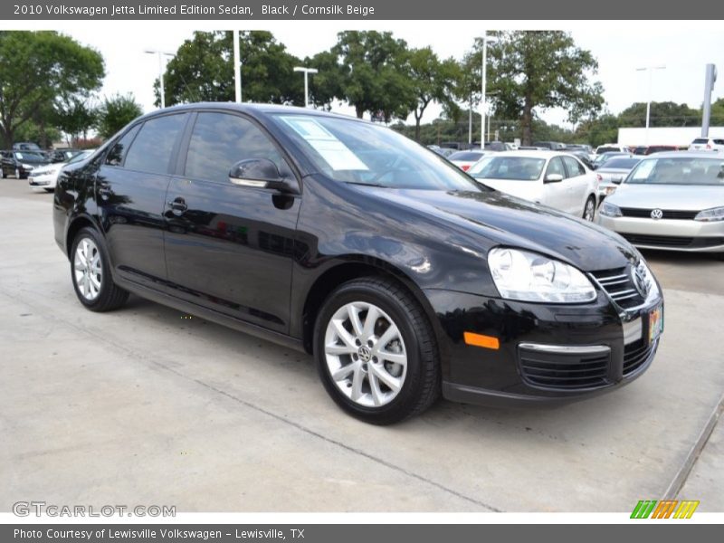 Black / Cornsilk Beige 2010 Volkswagen Jetta Limited Edition Sedan