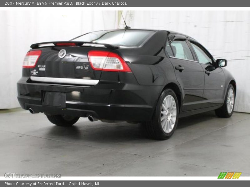 Black Ebony / Dark Charcoal 2007 Mercury Milan V6 Premier AWD