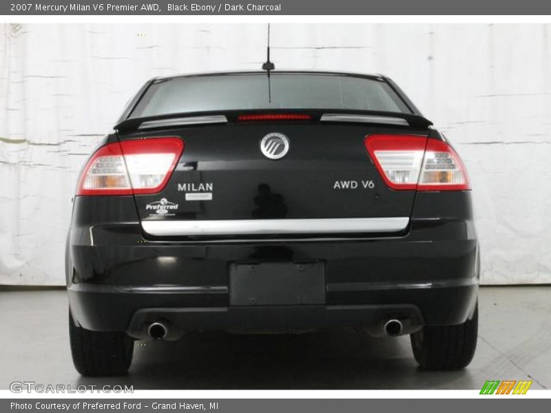 Black Ebony / Dark Charcoal 2007 Mercury Milan V6 Premier AWD