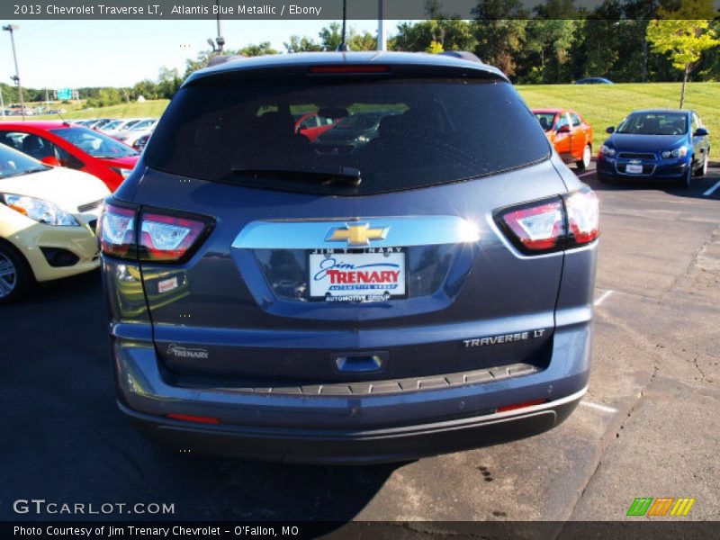 Atlantis Blue Metallic / Ebony 2013 Chevrolet Traverse LT