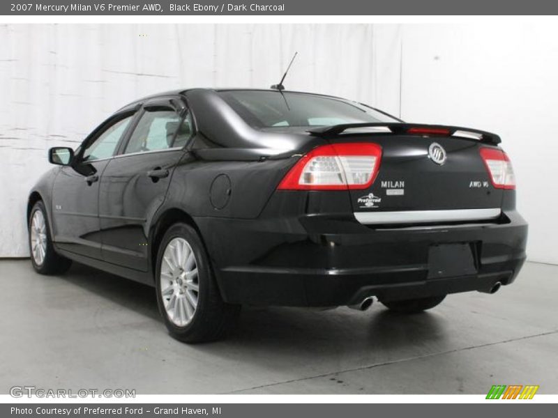 Black Ebony / Dark Charcoal 2007 Mercury Milan V6 Premier AWD