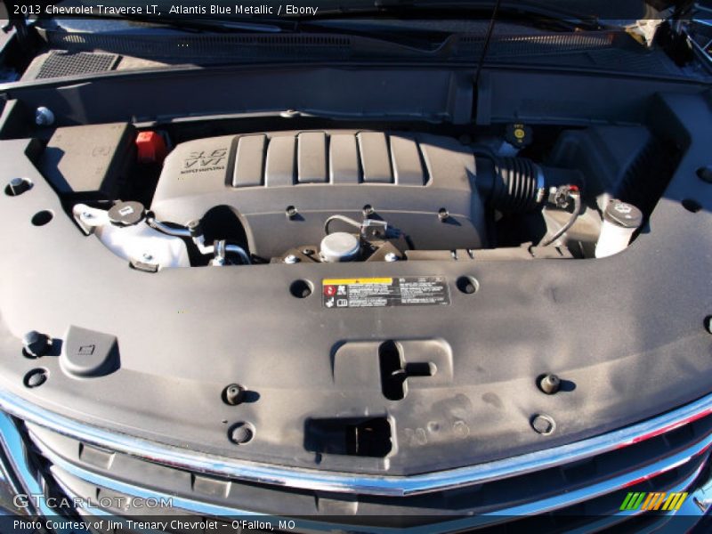 Atlantis Blue Metallic / Ebony 2013 Chevrolet Traverse LT
